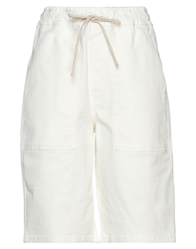 Nanushka Woman Shorts & Bermuda Shorts White Size S Cotton, Elastane, Polyester, Polyurethane