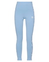 Adidas Originals Printed Stretch-cotton Jersey Leggings In Sky Blue