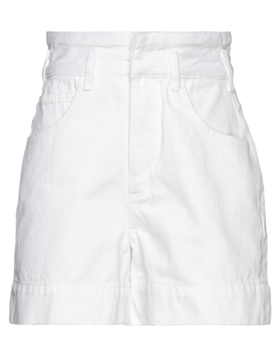 Sandro Ferdinand Denim Shorts In White
