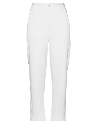 European Culture Pants In White