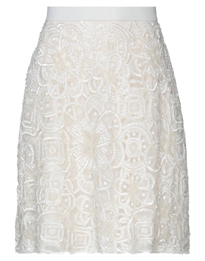 Elie Saab Mini Skirts In White