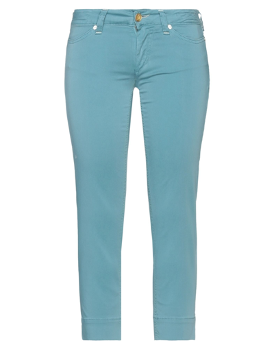 Jacob Cohёn Cropped Pants In Blue