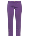Jacob Cohёn Cropped Pants In Purple