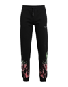 Phobia Archive Black Pants With Red And Green Lightning Man Pants Black Size Xl Cotton In Black