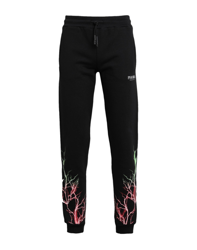 Phobia Archive Black Pants With Red And Green Lightning Man Pants Black Size Xl Cotton