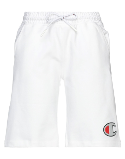 Champion Woman Shorts & Bermuda Shorts White Size M Cotton