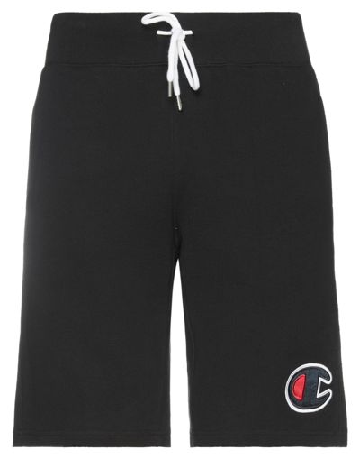 Champion Man Shorts & Bermuda Shorts Black Size M Cotton