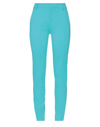 VDP COLLECTION VDP COLLECTION WOMAN PANTS TURQUOISE SIZE 8 VISCOSE, POLYAMIDE, ELASTANE