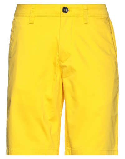 Armani Exchange Man Shorts & Bermuda Shorts Yellow Size 38 Cotton, Elastane In Yellow