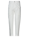 Beaucoup .., Man Pants Ivory Size 34 Cotton, Linen In White