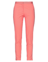 BLUE LES COPAINS BLUE LES COPAINS WOMAN PANTS SALMON PINK SIZE 2 COTTON, ELASTANE