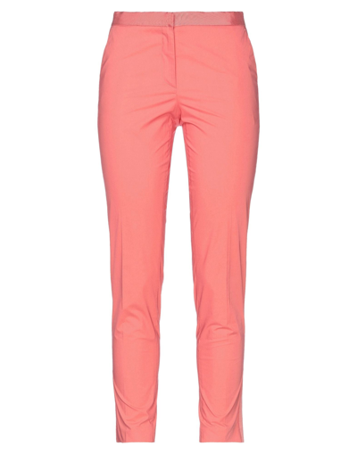 Blue Les Copains Pants In Pink