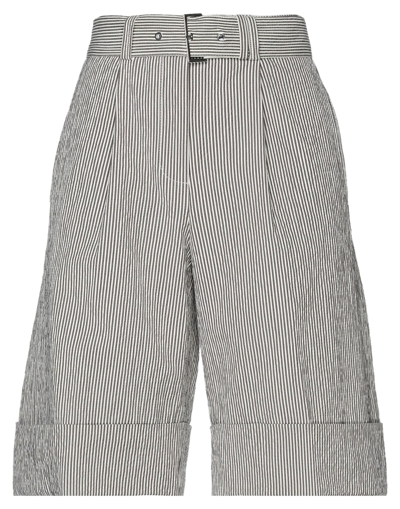 Peserico Woman Shorts & Bermuda Shorts Steel Grey Size 6 Cotton, Nylon, Elastane