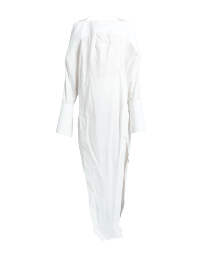 Rick Owens Long Dresses In White