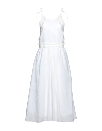 Sandro Long Dresses In White