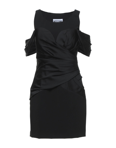 Moschino Short Dresses In Black