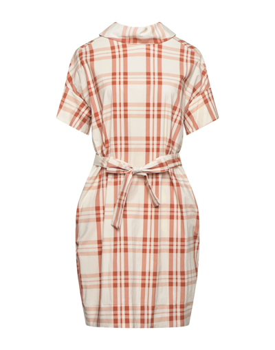 Liviana Conti Short Dresses In Beige