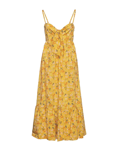 L'autre Chose Midi Dresses In Yellow