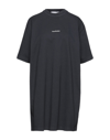 Acne Studios Short Dresses In Steel Grey
