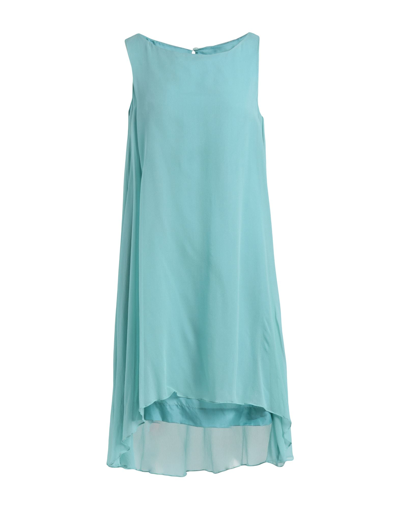 Antonelli Short Dresses In Turquoise