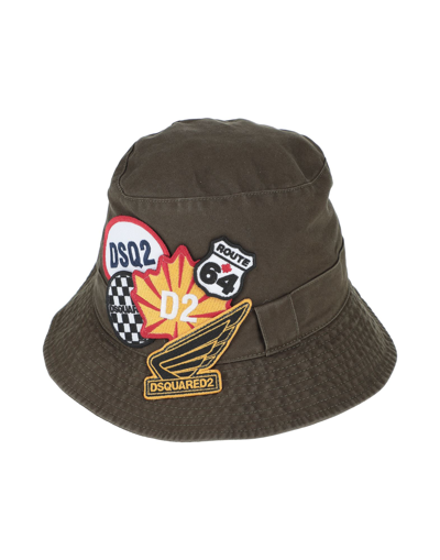 Dsquared2 Hats In Green