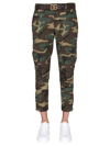 DOLCE & GABBANA CARGO PANTS WITH CAMOUFLAGE PATTERN