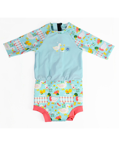 Splash About Baby Girls And Boys Happy Nappy Swimsuit In Little Ducks