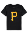 OUTERSTUFF INFANT BOYS AND GIRLS BLACK PITTSBURGH PIRATES PRIMARY TEAM LOGO T-SHIRT