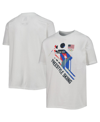Outerstuff Big Boys White Team Usa Freestyle Skiing Scattered Swatch T-shirt In White