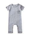 EARTH BABY OUTFITTERS TODDLER BOYS OR TODDLER GIRLS STRIPED ROMPER