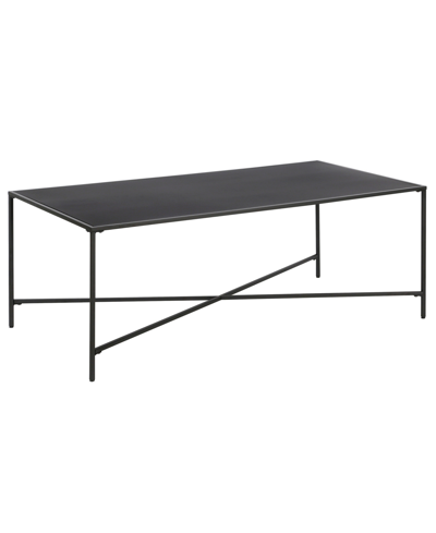 Hudson & Canal Henley Coffee Table, 48" X 24" In Blackened Bronze