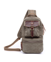 TSD BRAND TURTLE RIDGE CANVAS SLING BAG