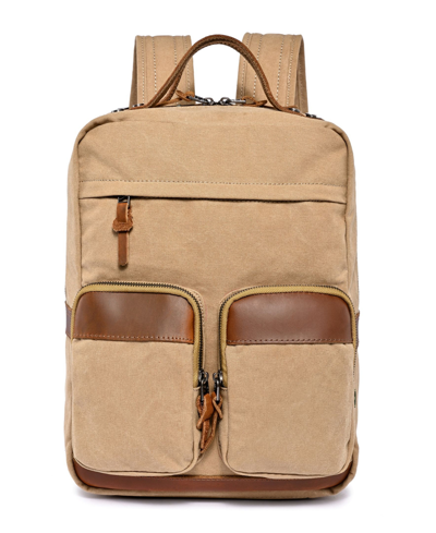 Tsd Brand Foothill Ranch Canvas Backpack In Khaki