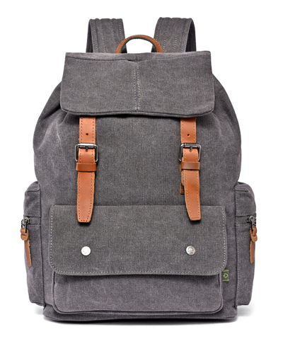 Tsd Brand Coast Ranch Canvas Backpack In Gray