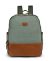 Tsd Brand Magnolia Hill Canvas Backpack In Teal