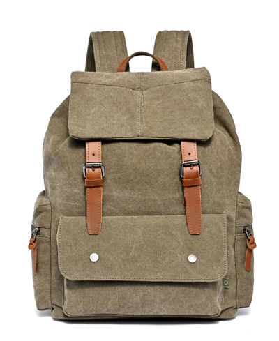 Tsd Brand Coast Ranch Canvas Backpack In Olive