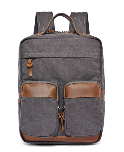 Tsd Brand Foothill Ranch Canvas Backpack In Gray