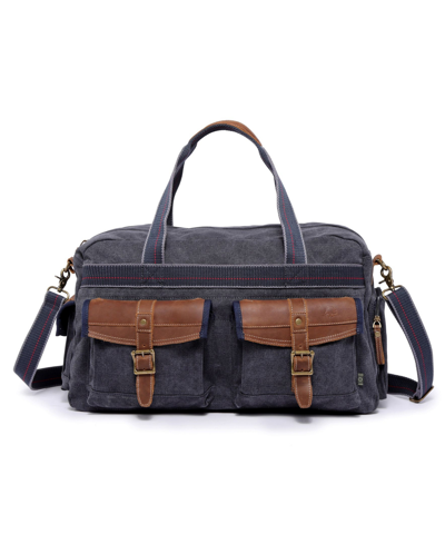 Tsd Brand Turtle Ridge Canvas Duffel Bag In Navy