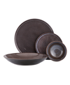 Porland Ethos Rock 4-piece Place Setting Set In Brown