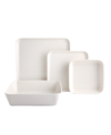 Porland Cortot 4-piece Place Setting Set In White