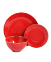 Porland Seasons 3-piece Place Setting Set In Red