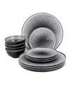 Porland Twilight 12-piece Dinner Set In Gray