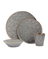 Porland Christina Seasons 4-piece Place Setting Set In Gray