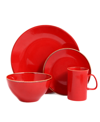 Porland Seasons 4-piece Place Setting Set In Red