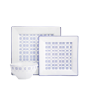 Porland Blue Passion 3-piece Place Setting Set In Blue And White