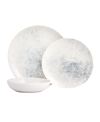 Porland New Age Smoky 3-piece Place Setting Set In Gray And White