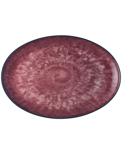 Noritake Colorkraft Essence Oval Platter, 16" In Garnet