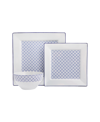 Porland Blue Passion 3-piece Place Setting Set In Blue And White