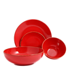 Porland Seasons 4-piece Place Setting Set In Red