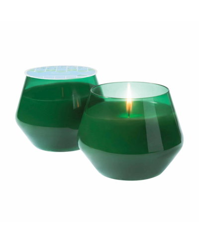 Aromatique In The Garden Tinted Glass Candle In Green